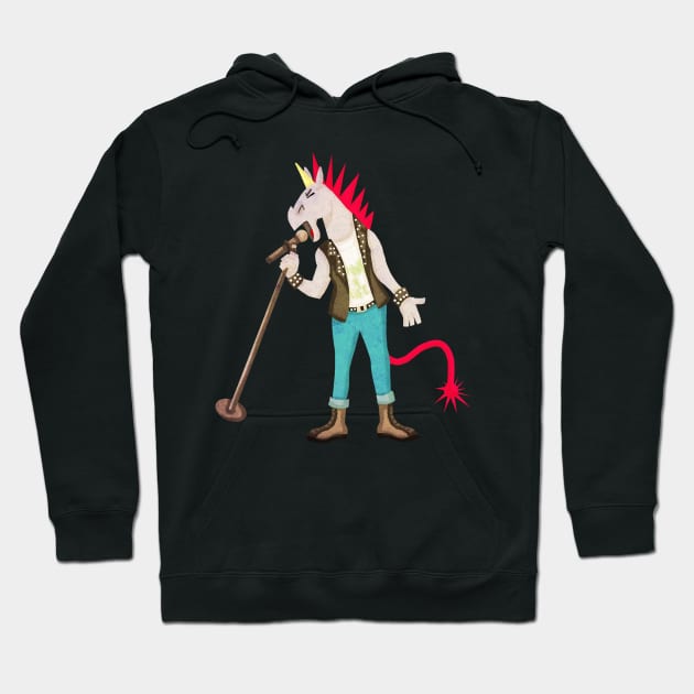 Punk Unicorn Hoodie by Thatssounicorny